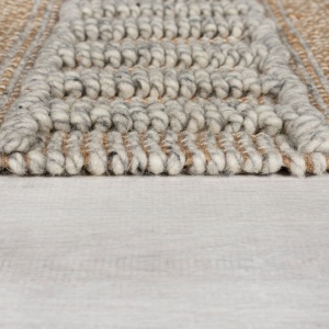 Χαλί Διαδρόμου Medina Jute Natural/Γκρι 60X230 cm, Flair Rugs - Img 4