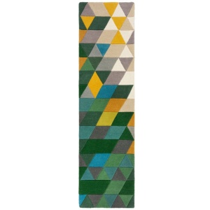Χαλί Διαδρόμου Prism Πράσινο/Πολύχρωμο 60X230 cm, Flair Rugs - Img 2