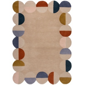 Χαλί Mia Scallop Frame Caramiziu, Natural 200x290 cm, Flair Rugs - Img 2
