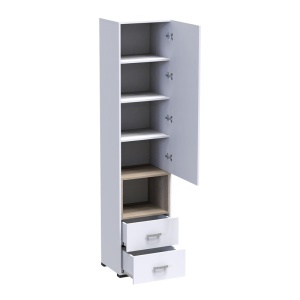 Ψηλό Ντουλάπι Toscana Pako World Λευκό 50x42x222.5 cm - Img 3