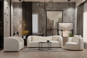 2θέσιος καναπές Asos Κρεμ 170x76x75 cm