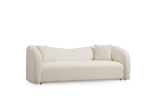 3θέσιος καναπές Asos Κρεμ 225x76x75 cm - Img 5