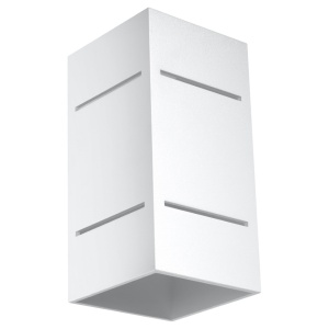 Aplica perete Blocco Alb 10x12x20 cm