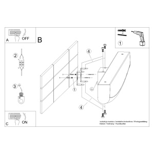 Aplica perete LED Jorun Negru 4000K 60x5.5x7 cm - Img 8