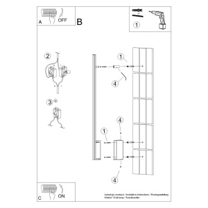 Aplica perete LED Lagom 150 Rosu 4000K 4x7x151 cm - Img 9