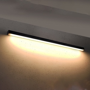 Aplica perete LED Pinne Negru 3000K 150x6x6 cm - Img 3