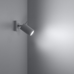 Aplica perete Ring Alb 8x16x8 cm - Img 3