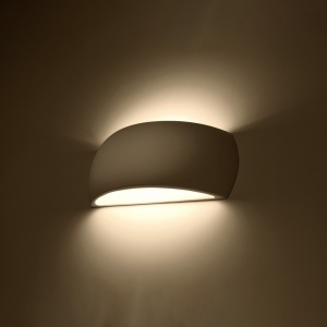 Aplica Pontius din ceramica Alb 32x9x14 cm - Img 3