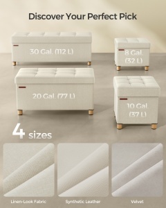 Bancuta hol cufar cu depozitare Melisa Crem 110x38x40 cm - Img 6
