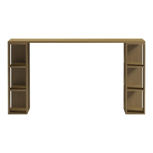Birou cu raft, Colmar, Nuc, 60x140x75 cm - Img 3