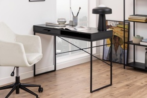 Birou Seaford, Negru, 75x110x45 cm - Img 2
