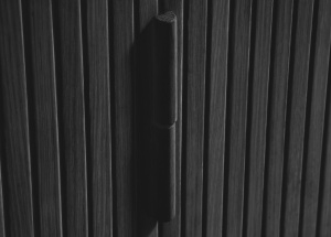 Bufet CAVO, Negru, 45x76x160 cm - Img 3