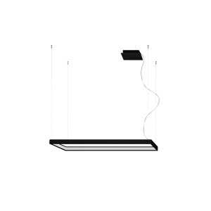 Candelabru LED Tuula Negru 3000K 100x30x150 cm