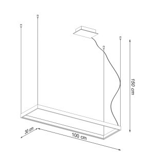 Candelabru LED Tuula Negru 4000K 100x30x150 cm - Img 8