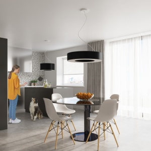 Candelabru Saturno Negru 50x50x102 cm - Img 6