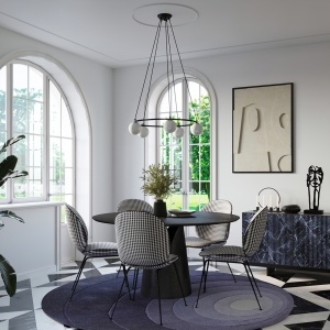 Candelabru Yoli Negru 65x65x98 cm - Img 9