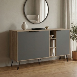 Comoda, Balain, Sonoma, 35.5x142x83 cm