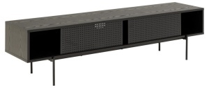 Comoda TV Angus, Negru, 44.5x180x40 cm - Img 5