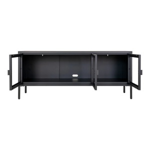 Comoda TV Brisbane, Negru, 40x130x55 cm