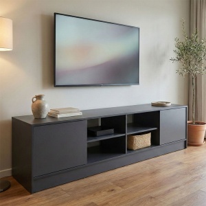 Comoda TV, Tivia, Antracit, 35x180x41.5 cm