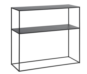 Consola PEBBLE, Negru, 35x80x90 cm - Img 2