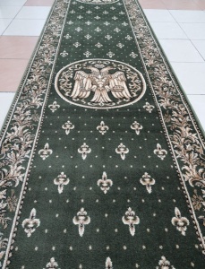 Covor biserica Traversa, Lotos, Verde, 60x200 cm, Delta Model Bisericesc - Img 4