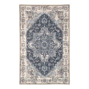 Covor intrare Doormat, Albastru, 80x50x1 cm - Img 2