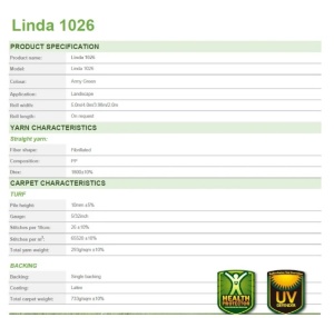 Gazon Artificial, Read, Verde, 150x1100 cm, Delta - Img 4