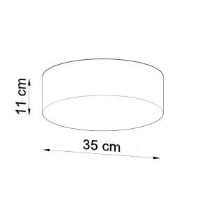 Lustra Arena Negru 35x35x11 cm - Img 4