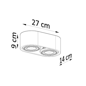 Lustra Basic din beton Gri 27x14x9 cm - Img 4