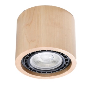 Lustra Basic din lemn, Natural 14x14x10 cm