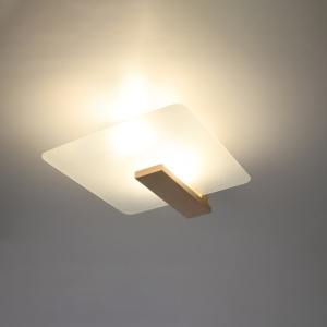 Lustra Lappo din lemn, Natural 40x14x47.5 cm - Img 3