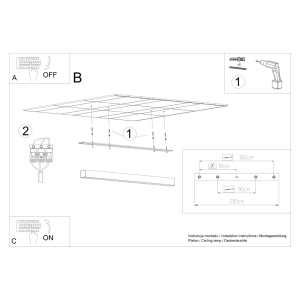 Lustra LED Pinne Alb 3000K 200x6x6 cm - Img 7