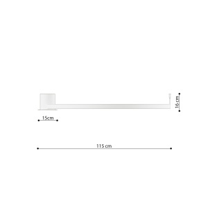 Lustra LED Rio Alb 4000K 110x118x12.5 cm - Img 9