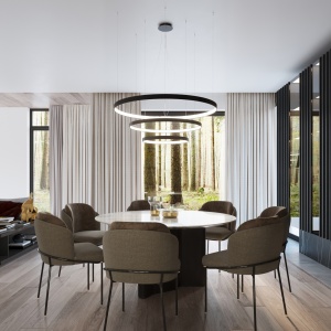 Lustra LED Rio Negru 3000K 110x118x12.5 cm - Img 15