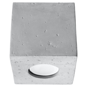Lustra Quad din beton Gri 10x10x10 cm