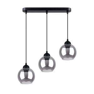 Lustra suspendata Alino Negru 45x15x117 cm