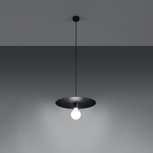 Lustra suspendata Flavio Negru 40x40x105 cm - Img 3