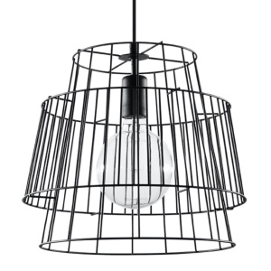 Lustra suspendata Gate Negru 35x35x130 cm