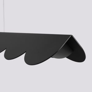 Lustra suspendata LED Biscuit Negru 3000K 131x13x200 cm - Img 5