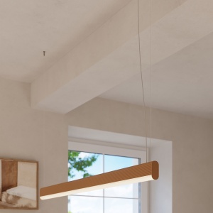 Lustra suspendata LED Farge Auriu 3000K 120x8x150 cm - Img 14
