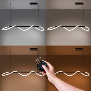 Lustra suspendata LED Galakse Negru 2700-6500K 148x58x160 cm - Img 3