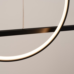 Lustra suspendata LED Glad Negru 3000K 120x20x212 cm - Img 4
