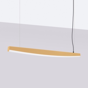 Lustra suspendata LED Jorun 120 Auriu 3000K 120x3x210 cm - Img 2