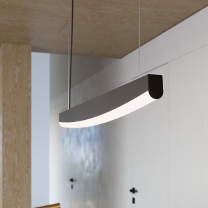 Lustra suspendata LED Jorun 120 Negru 4000K 120x3x210 cm - Img 13