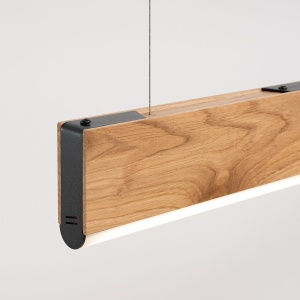 Lustra suspendata LED Lykke Stejar 4000K 120x3.5x150 cm - Img 7