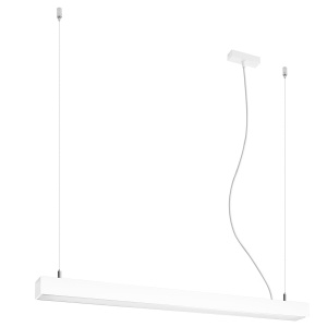 Lustra suspendata LED Pinne Alb 3000K 90x6x150 cm