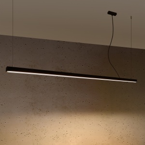 Lustra suspendata LED Pinne Negru 3000K 200x6x150 cm - Img 3