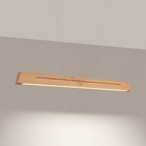 Lustra suspendata LED Skog Stejar 4000K 120x5.5x210 cm - Img 3