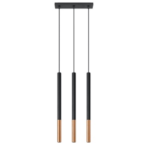 Lustra suspendata Mozaica Cupru 30x5x90 cm